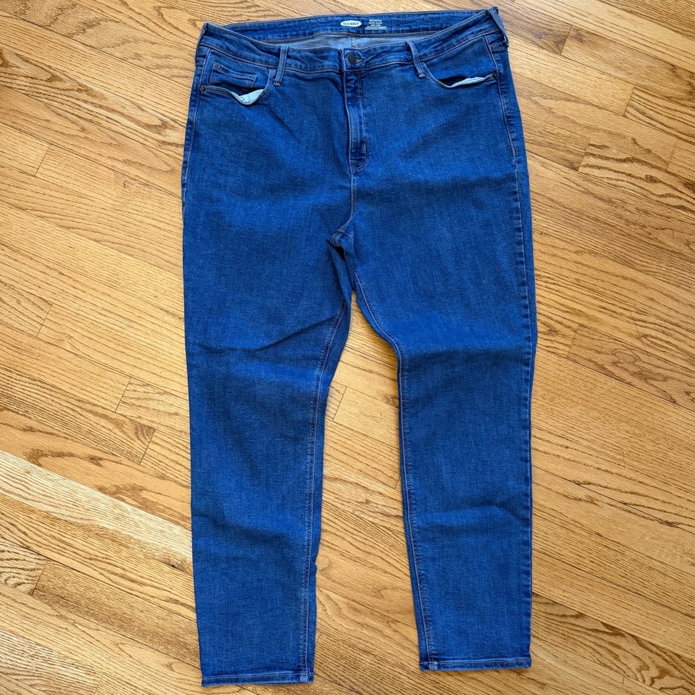 Old Navy Rockstar Women's Super Skinny Jeans in Deep Blue